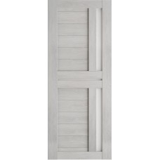 Дверь межкомнатная Леском Техно-9 Шале серый, стекло белое матовое